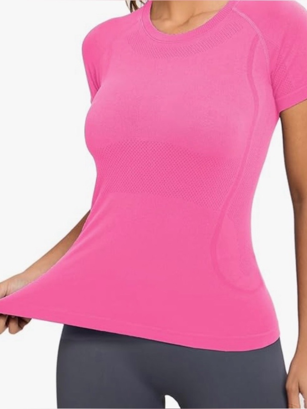Math cat  comprehension Short Sleeve Active Top - Pink sz smal